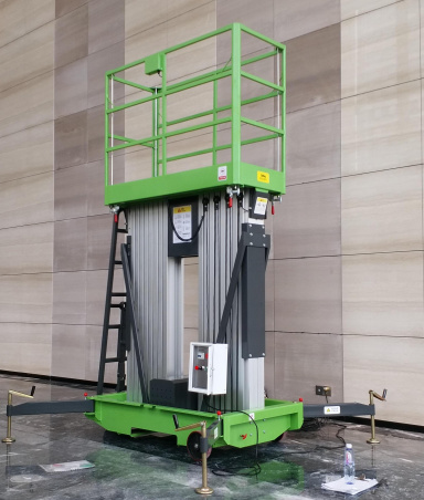 乌兰察布手推铝合金桅柱式高空作业平台